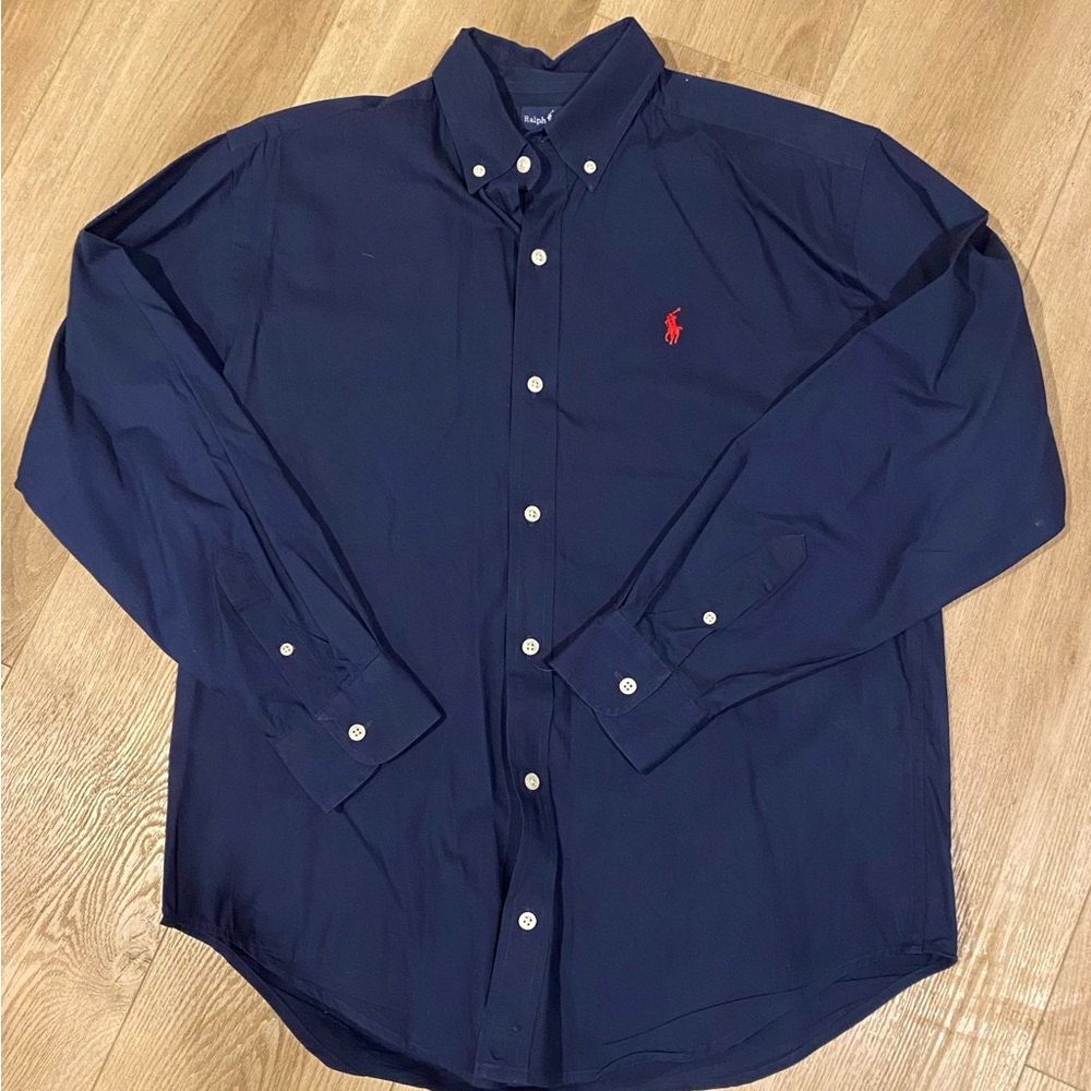 Ralph Lauren button down boys shirt size L